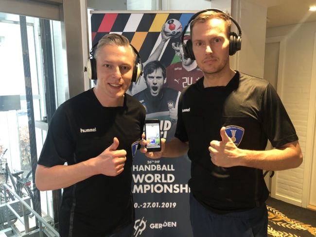 Robert Schulze und Tobias Tönnies mit Schallpause Schulze/Tönnies nutzen Schallpause bei der WM 2020